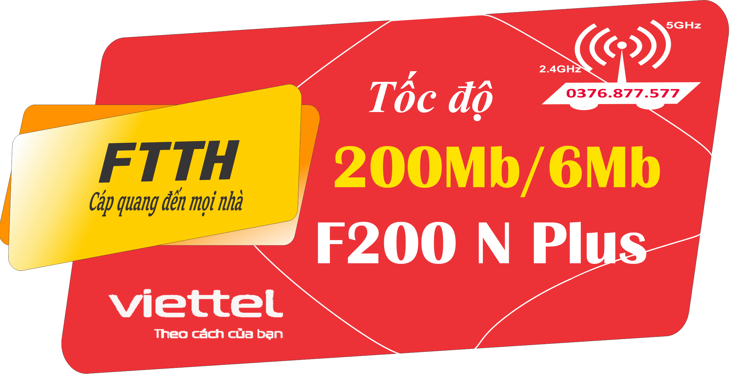 ✔ Gói F200 Plus 200Mb / 6Mb – 4.400.000đ/tháng